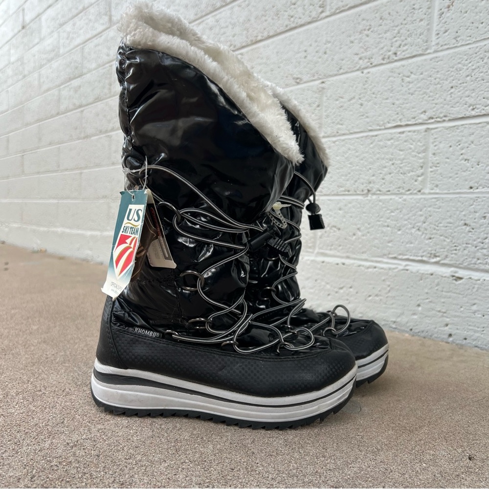 KHOMBU // Cinch Up Snow Boots Kids — Size 3